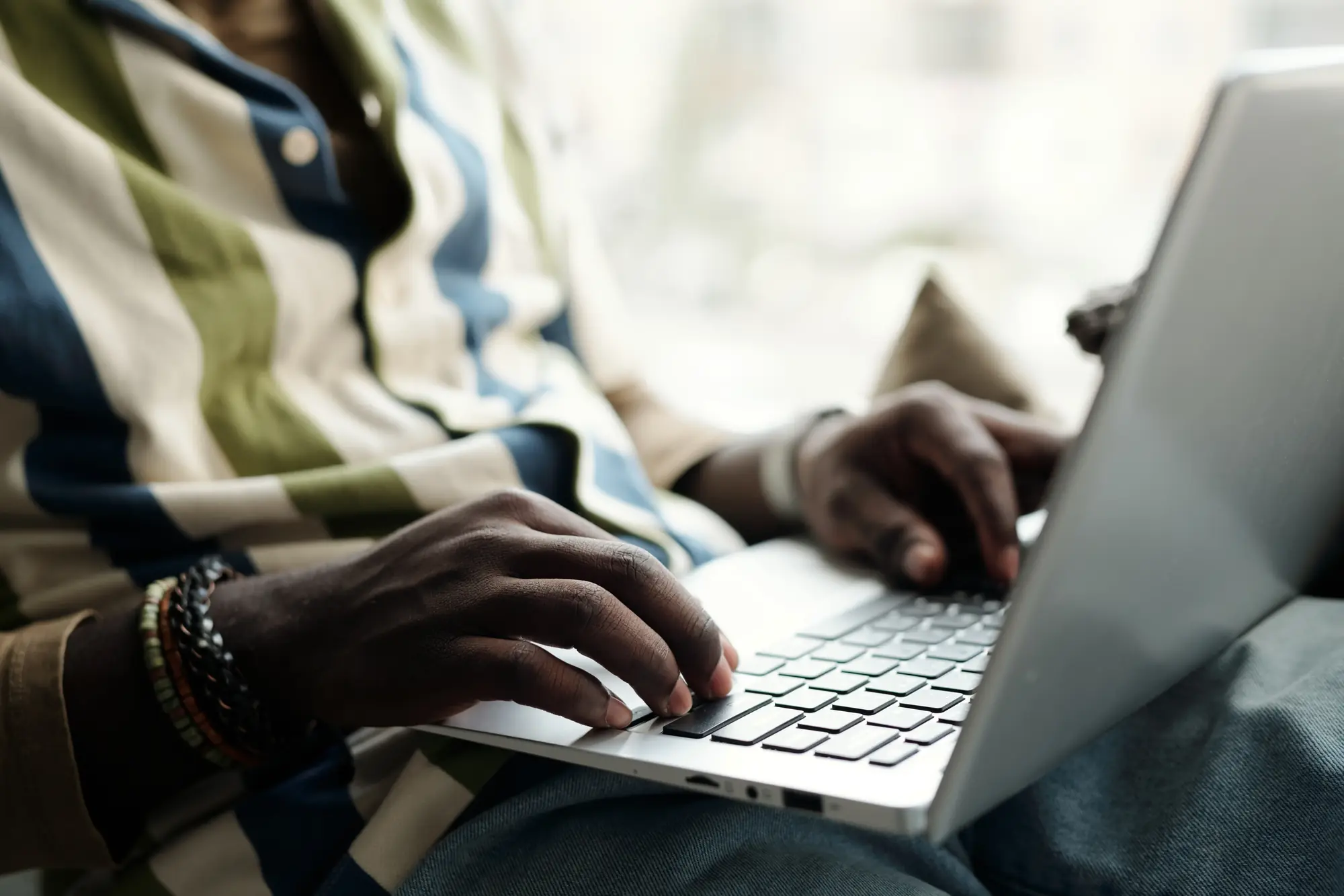 Person using a computer